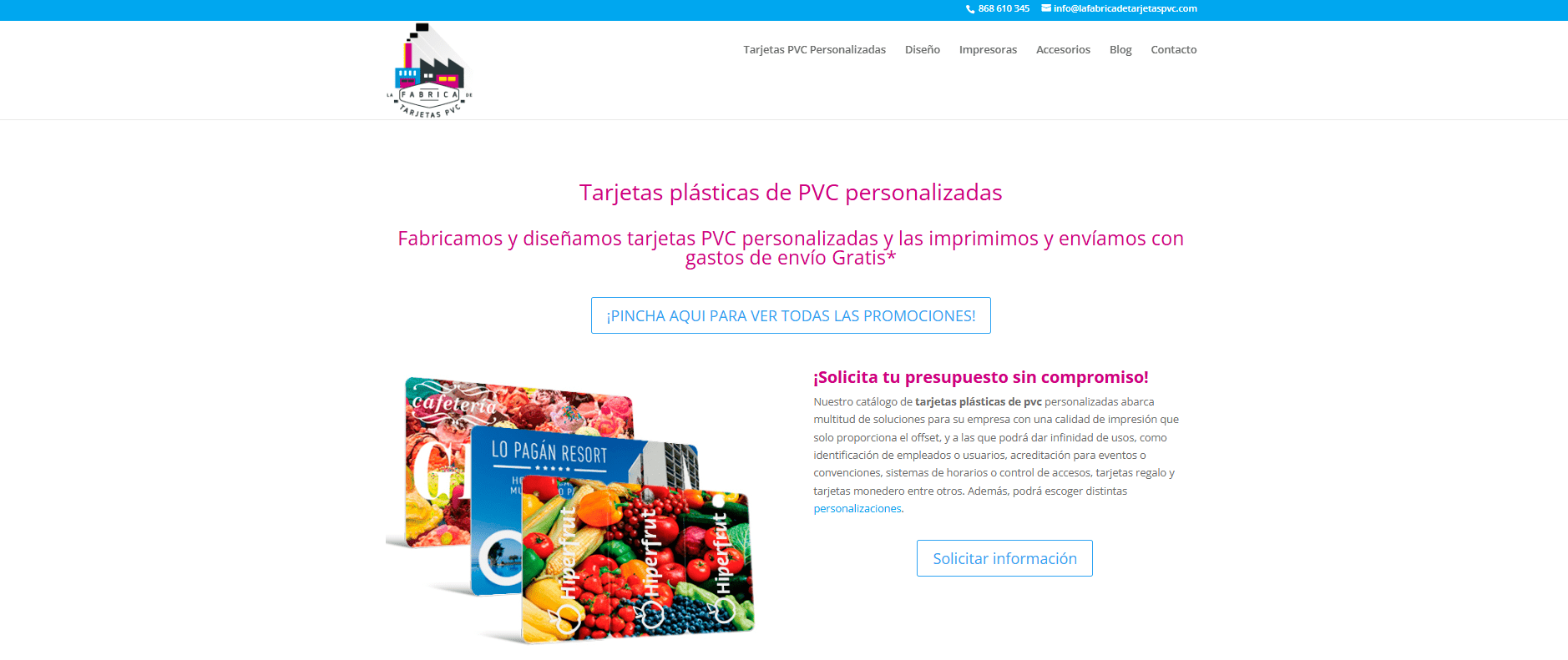 la fÁbrica de tarjetas de pvc | somos tu marketing la fÁbrica de tarjetas de pvc