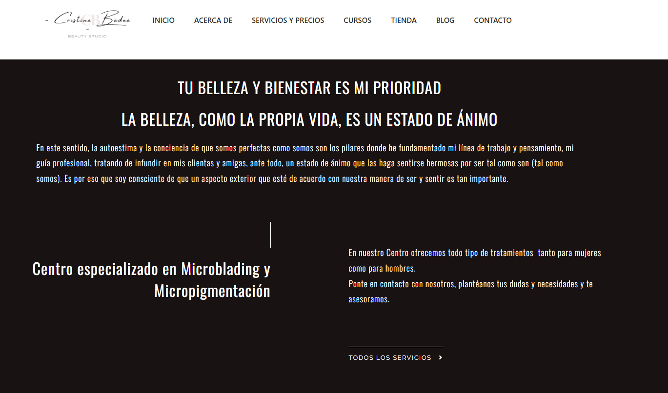 microblading antes | somos tu marketing imagen web centro de estética