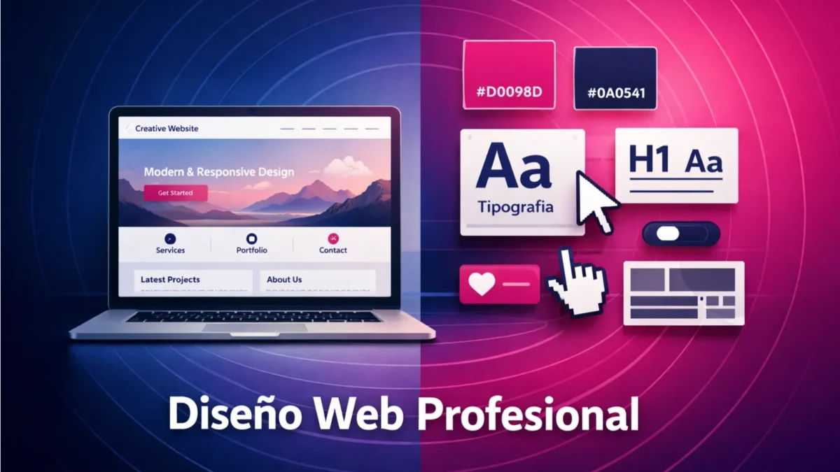 guía completa de diseño web profesional 2026  elementos estructura y conversión