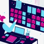 planificación de contenidos para autónomos y pymes | somos tu marketing autónoma planificando un calendario de contenidos en su escritorio