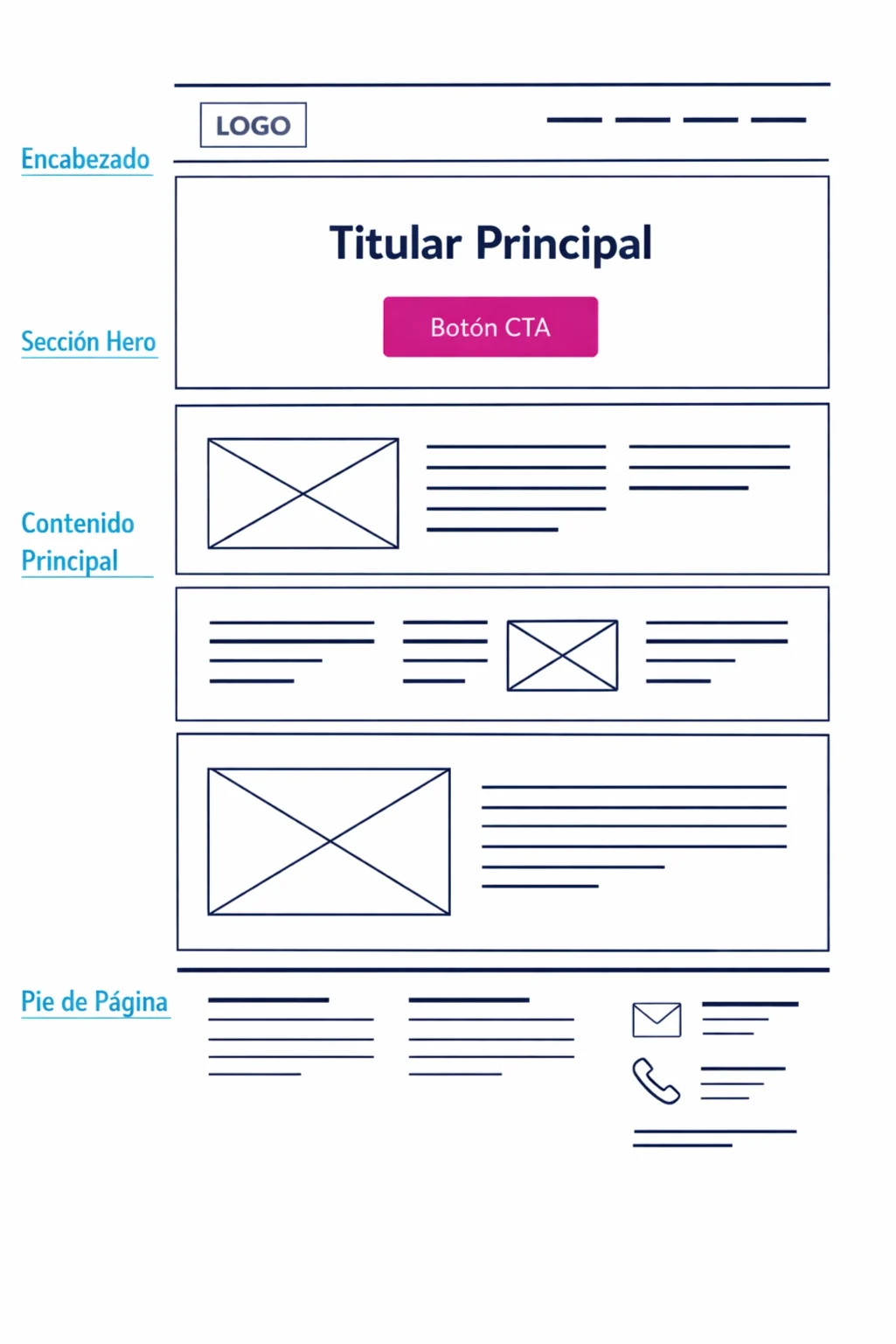 Anatomía y estructura de una página web profesional