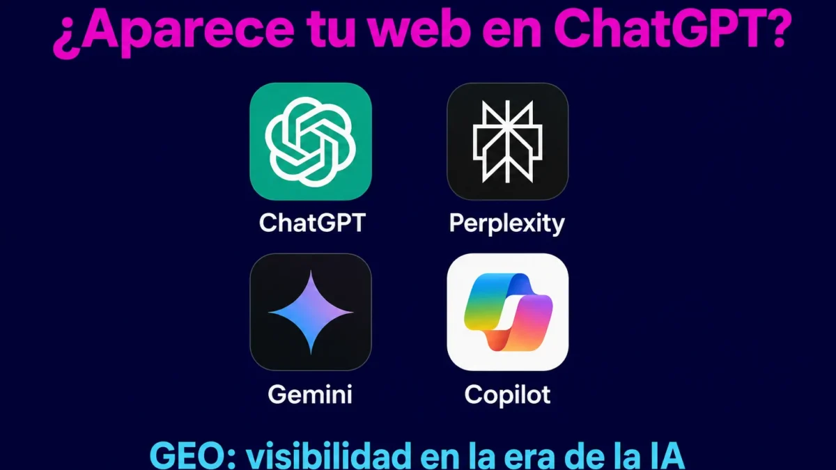 graphic asking does your site appear in chatgpt with four app icons chatgpt perplexity gemini copilot and the subtitle geo visibility in the ai era