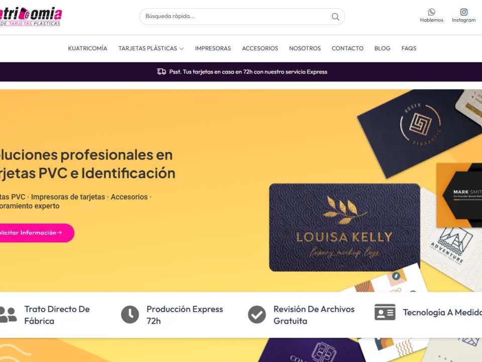 Nuevo diseño web para kuatricomía.es