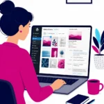 pantalla de ordenador mostrando el panel de edición de una imagen con campo de texto alternativo en wordpress