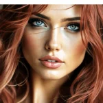 portadamodaxlasvenas 1 | somos tu marketing closeup portrait of a woman with red hair and blue eyes used as a beauty site header with a translucent left navigation panel overlayed and top banners mentioning shipping and contact info